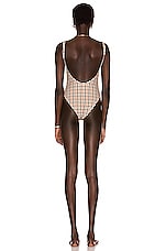 HAIGHT. Thidu Swimsuit in Plaid Poule, view 3, click to view large image.