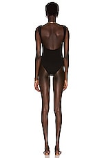HAIGHT. Crepe Brigitte Swimsuit in Black, view 3, click to view large image.