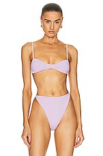 HAIGHT. Monica Bikini Top in Lavanda, view 1, click to view large image.