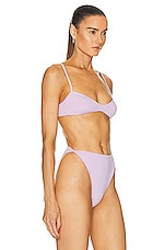 HAIGHT. Monica Bikini Top in Lavanda, view 2, click to view large image.