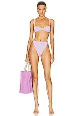 HAIGHT. Monica Bikini Top in Lavanda, view 4, click to view large image.