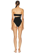 HAIGHT. Crepe Renata Swimsuit in Black, view 4, click to view large image.