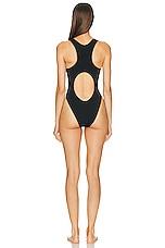 HAIGHT. X Tina Kunakey Sarah Swimsuit in Black, view 3, click to view large image.