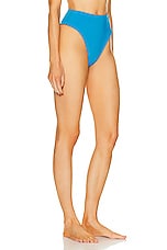 HAIGHT. Classic Bikini Hotpant in Rio Blue, view 2, click to view large image.