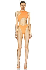 HAIGHT. Adriana One Piece Swimsuit in Apricot, view 1, click to view large image.