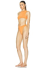 HAIGHT. Adriana One Piece Swimsuit in Apricot, view 3, click to view large image.