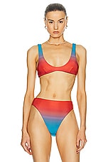 HAIGHT. Juliana Bikini Top in Ombre Pattern, view 1, click to view large image.