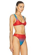 HAIGHT. Juliana Bikini Top in Ombre Pattern, view 2, click to view large image.