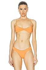 HAIGHT. Monica Bikini Top in Apricot, view 1, click to view large image.