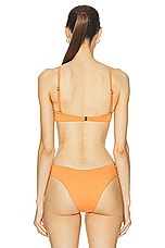 HAIGHT. Monica Bikini Top in Apricot, view 3, click to view large image.