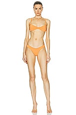 HAIGHT. Monica Bikini Top in Apricot, view 4, click to view large image.