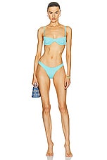 HAIGHT. Leila Bikini Bottom in Nadir Blue, view 4, click to view large image.