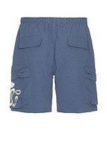 Honor The Gift Cargo Short in Blue, view 2, click to view large image.