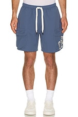 Honor The Gift Cargo Short in Blue, view 4, click to view large image.