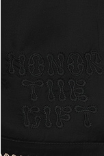 Honor The Gift Blanket Stitch Short in Black, view 3, click to view large image.