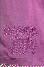 Honor The Gift Blanket Stitch Short in Purple, view 3, click to view large image.