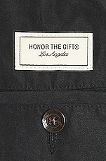 Honor The Gift Brand Poly Shorts in Black, view 3, click to view large image.