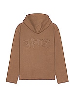 Honor The Gift Script Hoodie in Light Brown, view 2, click to view large image.