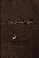Honor The Gift Trucker Jacket in Brown, view 3, click to view large image.