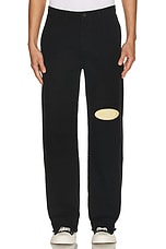 Honor The Gift Washed Canvas Pant in Black, view 4, click to view large image.