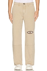 Honor The Gift Washed Canvas Pant in Tan, view 4, click to view large image.