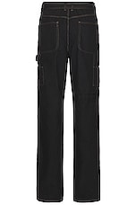Honor The Gift Carpenter Belt Pant in Black, view 2, click to view large image.