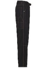 Honor The Gift Carpenter Belt Pant in Black, view 3, click to view large image.