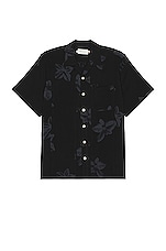 Honor The Gift Tobacco Button Up Shirt in Black, view 1, click to view large image.