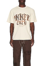 Honor The Gift Stamp Inner City Tee in Bone, view 3, click to view large image.