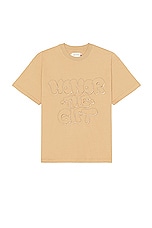 Honor The Gift Amp'd Up Tee in Tan, view 1, click to view large image.