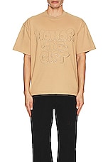 Honor The Gift Amp'd Up Tee in Tan, view 4, click to view large image.
