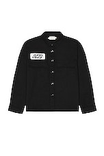 Honor The Gift Long Sleeve Work Shirt in Black, view 1, click to view large image.