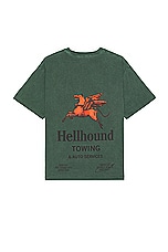 Honor The Gift Hellhound 2.0 Short Sleeve Tee in Green, view 1, click to view large image.