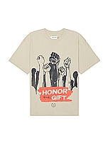 Honor The Gift A-spring Dignity Tee in Tan, view 1, click to view large image.