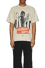 Honor The Gift A-spring Dignity Tee in Tan, view 3, click to view large image.