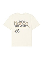 Honor The Gift A-spring Retro Honor Tee in Tan, view 1, click to view large image.