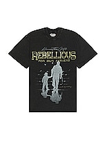 Honor The Gift A-spring Rebellious For Our Fathers Tee in Black, view 1, click to view large image.