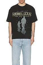 Honor The Gift A-spring Rebellious For Our Fathers Tee in Black, view 3, click to view large image.