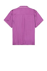 Honor The Gift Blanket Stitch Woven Shirt in Purple, view 2, click to view large image.