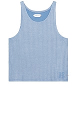 Honor The Gift Knit Tank Top in Blue, view 1, click to view large image.