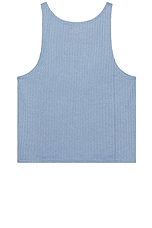 Honor The Gift Knit Tank Top in Blue, view 2, click to view large image.