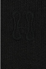 Honor The Gift Knit Polo in Black, view 3, click to view large image.
