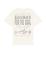 Honor The Gift Live And Direct Tee in Cream, view 2, click to view large image.