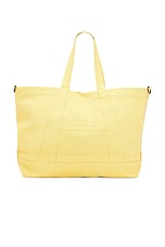 Honor The Gift Spotlight H Oversized Tote in Yellow, view 3, click to view large image.