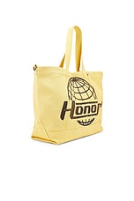 Honor The Gift Spotlight H Oversized Tote in Yellow, view 4, click to view large image.