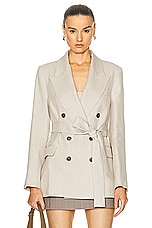 HEIRLOME Luisa Blazer in Natural, view 1, click to view large image.