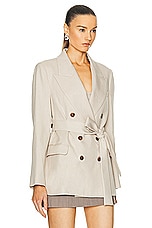 HEIRLOME Luisa Blazer in Natural, view 2, click to view large image.