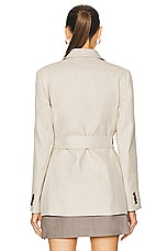 HEIRLOME Luisa Blazer in Natural, view 3, click to view large image.
