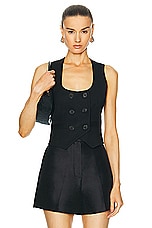 HEIRLOME Ines Waistcoat in Black, view 1, click to view large image.