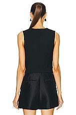HEIRLOME Ines Waistcoat in Black, view 3, click to view large image.
